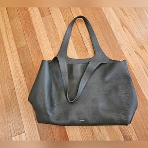 Cuyana System Tote 16" with System Pouch Insert Dark Olive